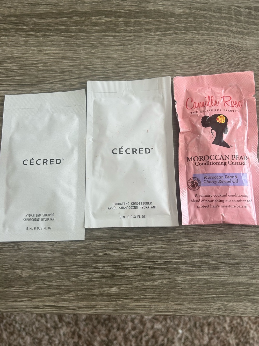 Cécred & Camille Rose Hair Sample Packets